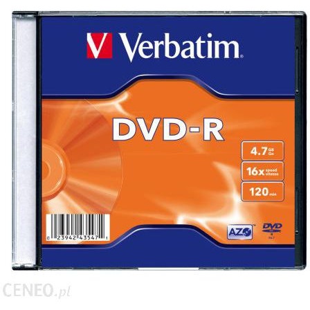 Płyta DVD-R VERBATI, 4.7 GB