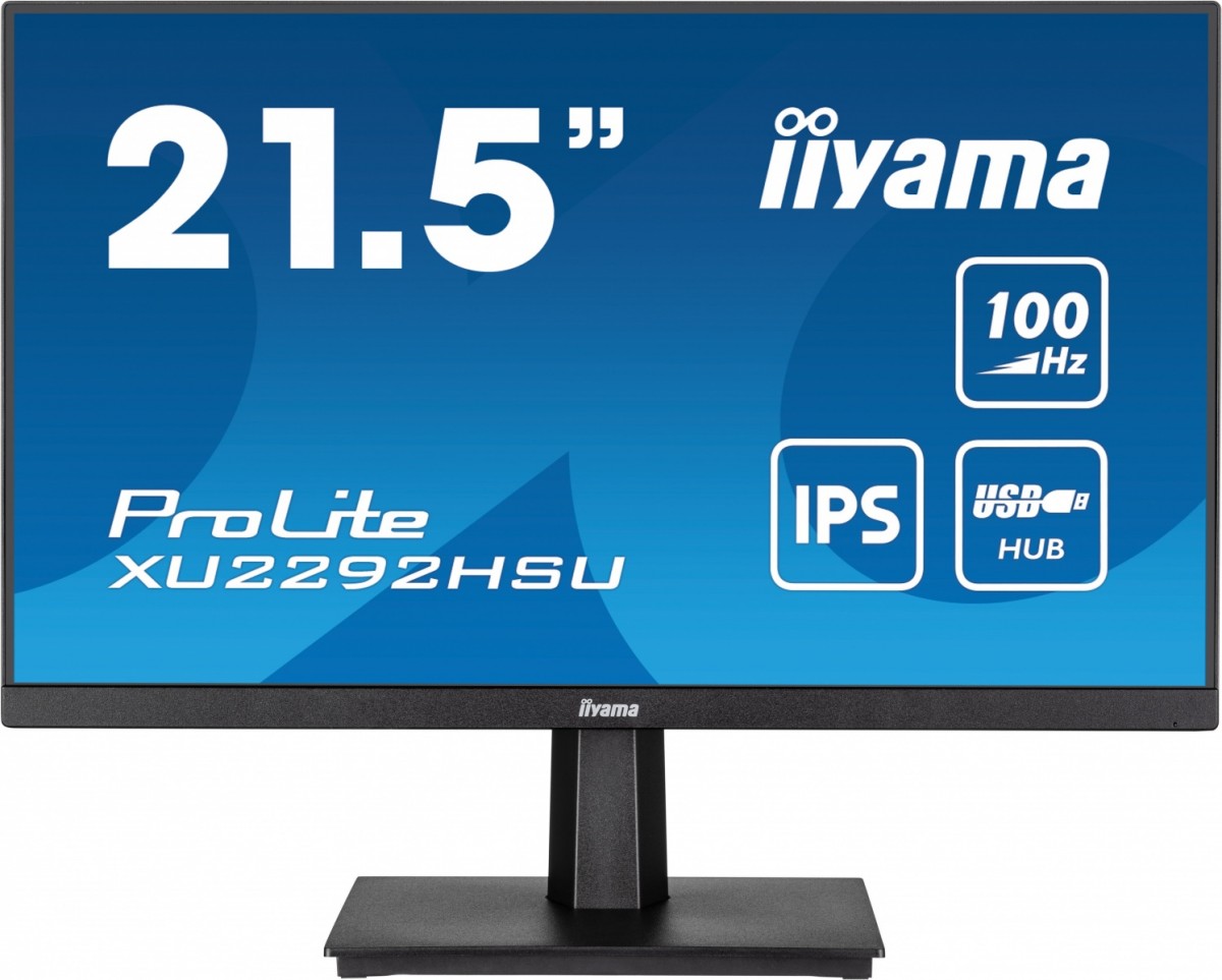Monitor 21.5 cala ProLite XU2292HSU-B6 IPS,100Hz,FreeSync,SLIM,HDMI,DP,2x2W,  4xUSB(3.2),0.4ms