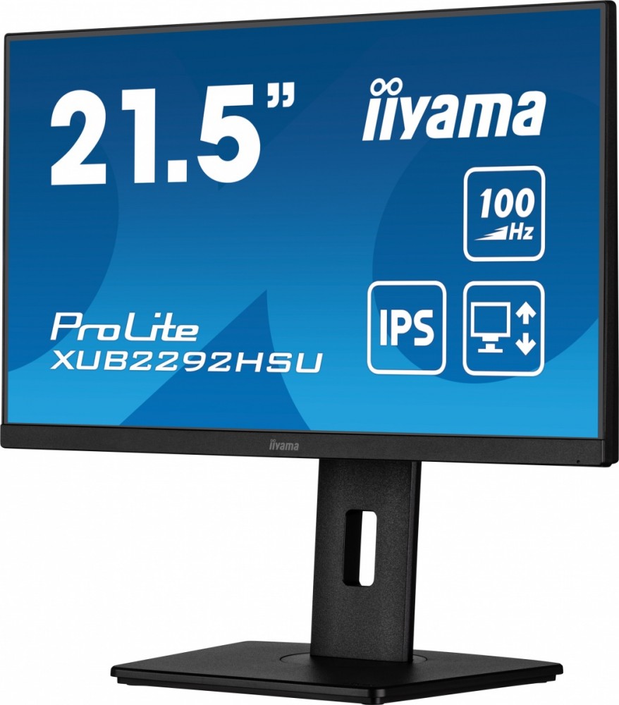 Monitor 21.5 cala XUB2292HSU-B6 IPS,100Hz,FreeSync,PIVOT,0.4ms,HDMI,  DP,4xUSB(3.2),2x2W,HAS(150mm)