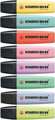 Zakreślacz BOSS 70/8-3 Pastel etui 8 szt. STABILO