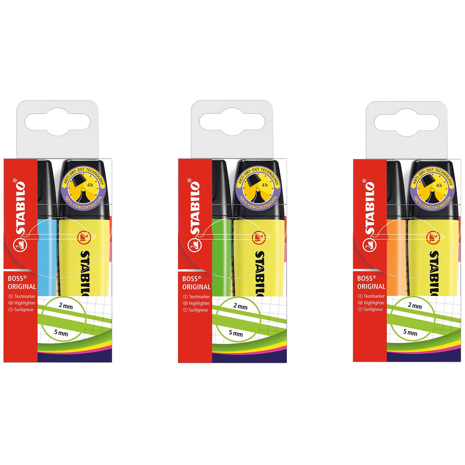 ZAKREŚLACZ STABILO BOSS KPL. 2 SZT. 70/2