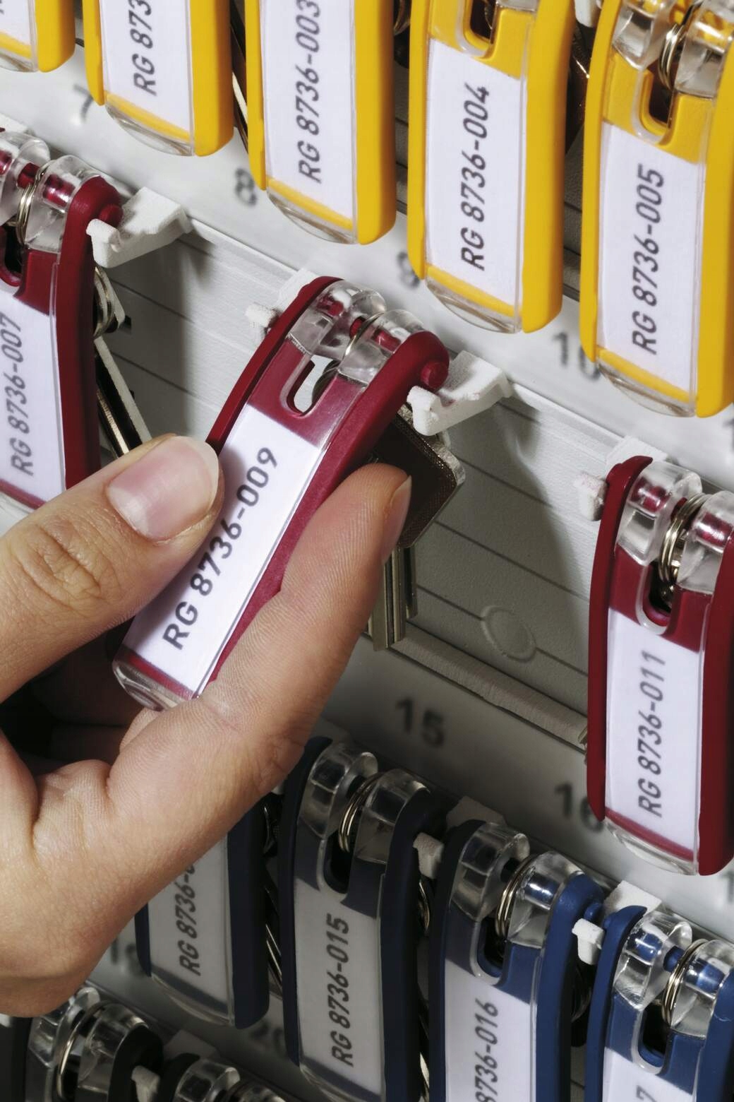 Zawieszki do kluczy KEY CLIP (6szt.) żółte DURABLE 1957-04