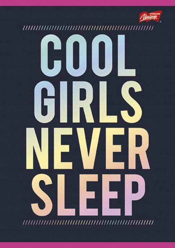 Zeszyt A5 60k kratka L mix dziewczęcy I laminowany      UNIPAP *7059