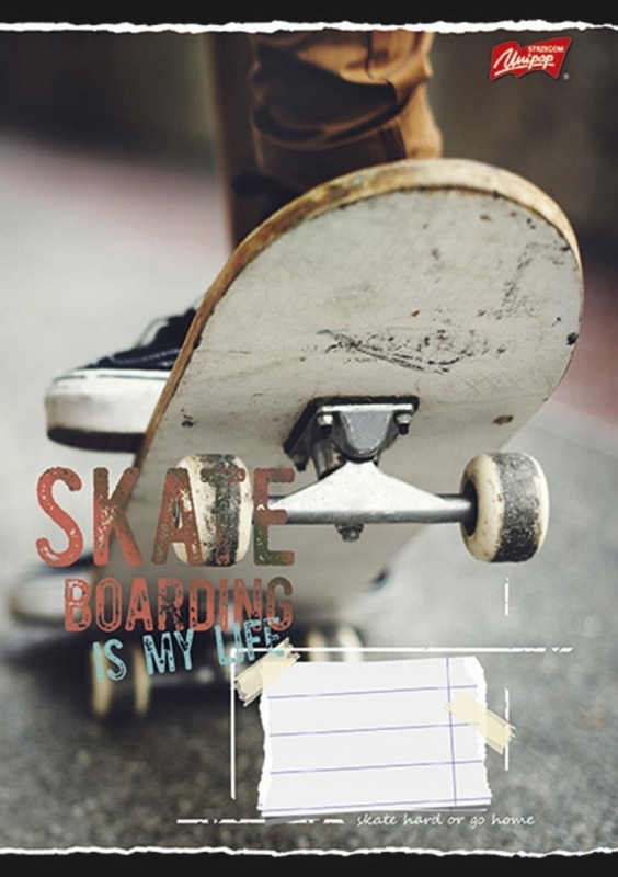 Zeszyt okładka laminowana, format A5, 96 kartek