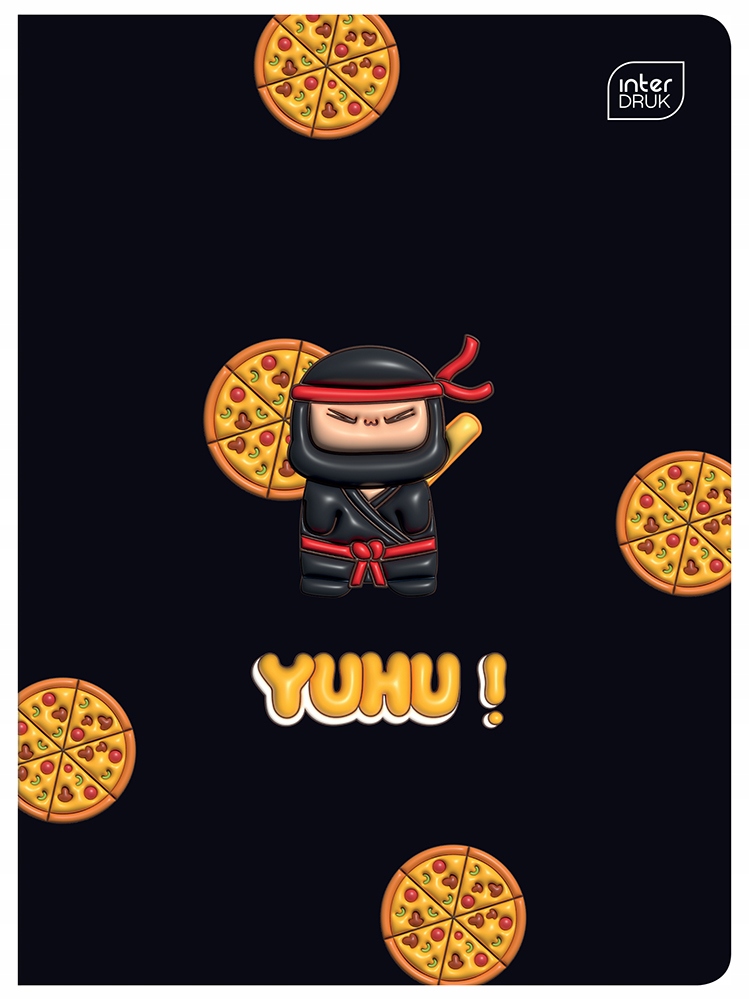 Zeszyt A5 16 kratka mix wzorów INTERDRUK