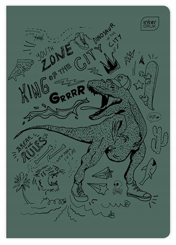 Zeszyt A5 32 kratka mix wzorów INTERDRUK