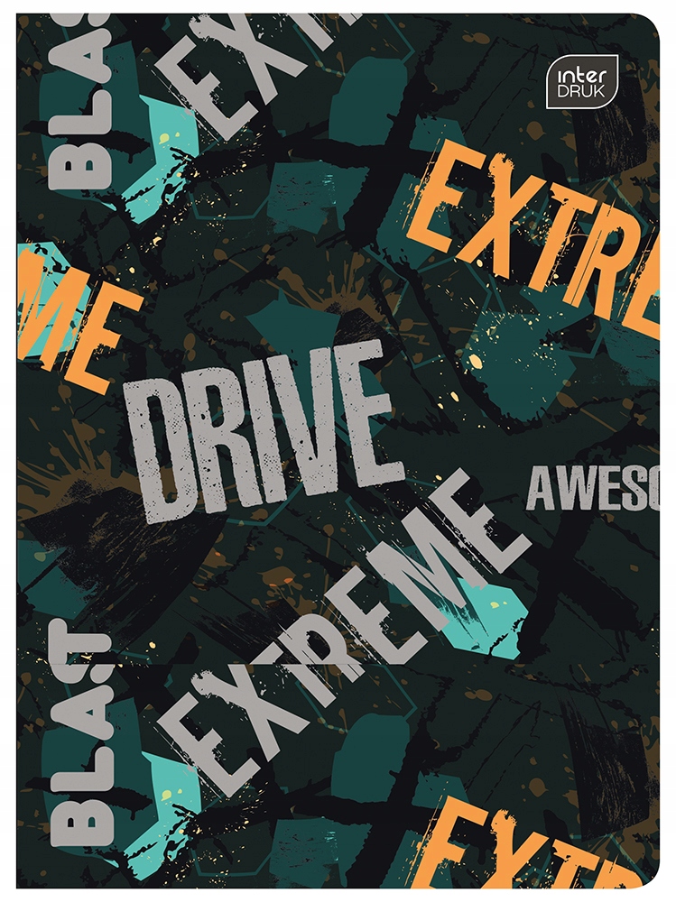 Zeszyt A5 32 linia mix wzorów INTERDRUK