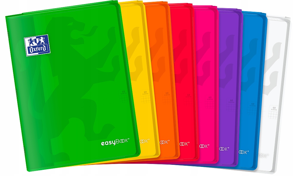 ZESZYT OXFORD PP EASYBOOK A4 60K 90G K5X5M MIX 400146695