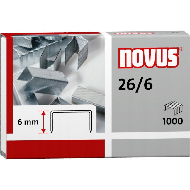 Zszywki NOVUS 26/6 1000szt. 040-0056