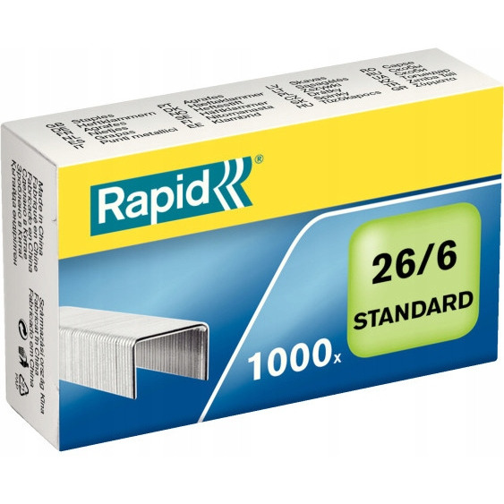 Zszywki RAPID Standard 26/6 1M 24861300
